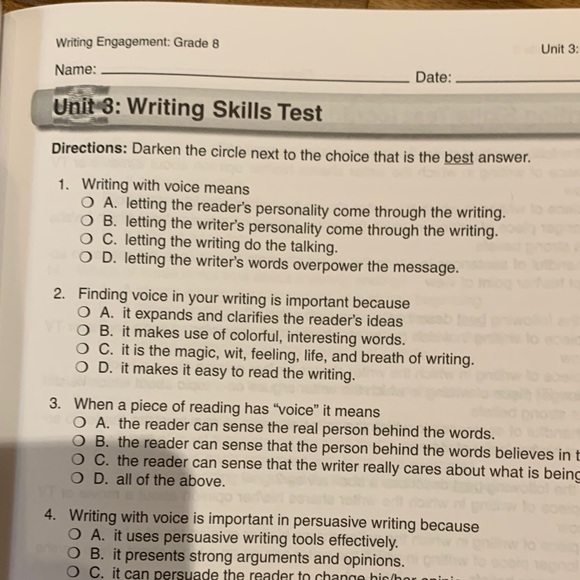 Writing Engagement Grade 8 Activity Book - Picture 6 of 8